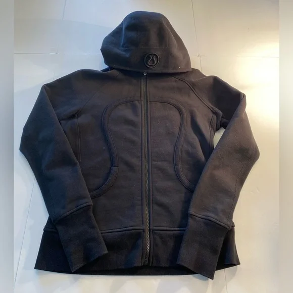 Lululemon Scuba Black Zip-Up Hoodie - Picture 1 of 6